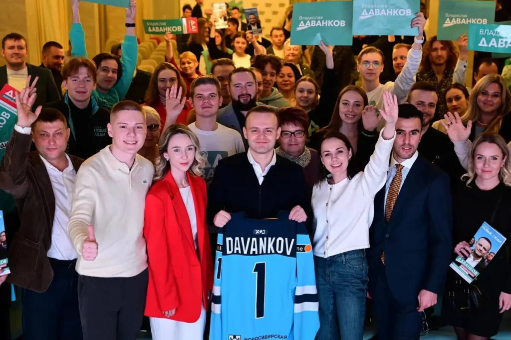 Владислав Даванков во время своей предвыборной кампании в Новосибирске. Фото: telegram-канал «Даванков//Кандидат в президенты РФ».