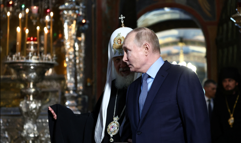 Патриарх Кирилл и Владимир Путин