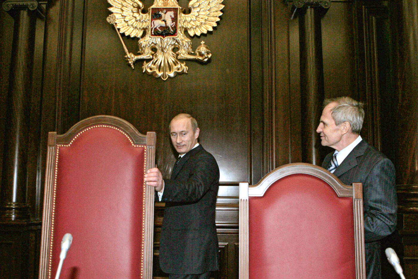 Владимир Путин и Валерий Зорькин, глава Конституционного суда России