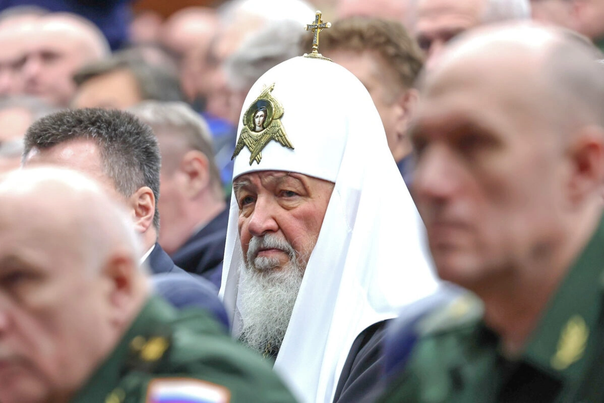 Патриарх Московский и&nbsp;всея Руси Кирилл на&nbsp;расширенном заседании коллегии Минобороны в&nbsp;Национальном центре управления обороной РФ