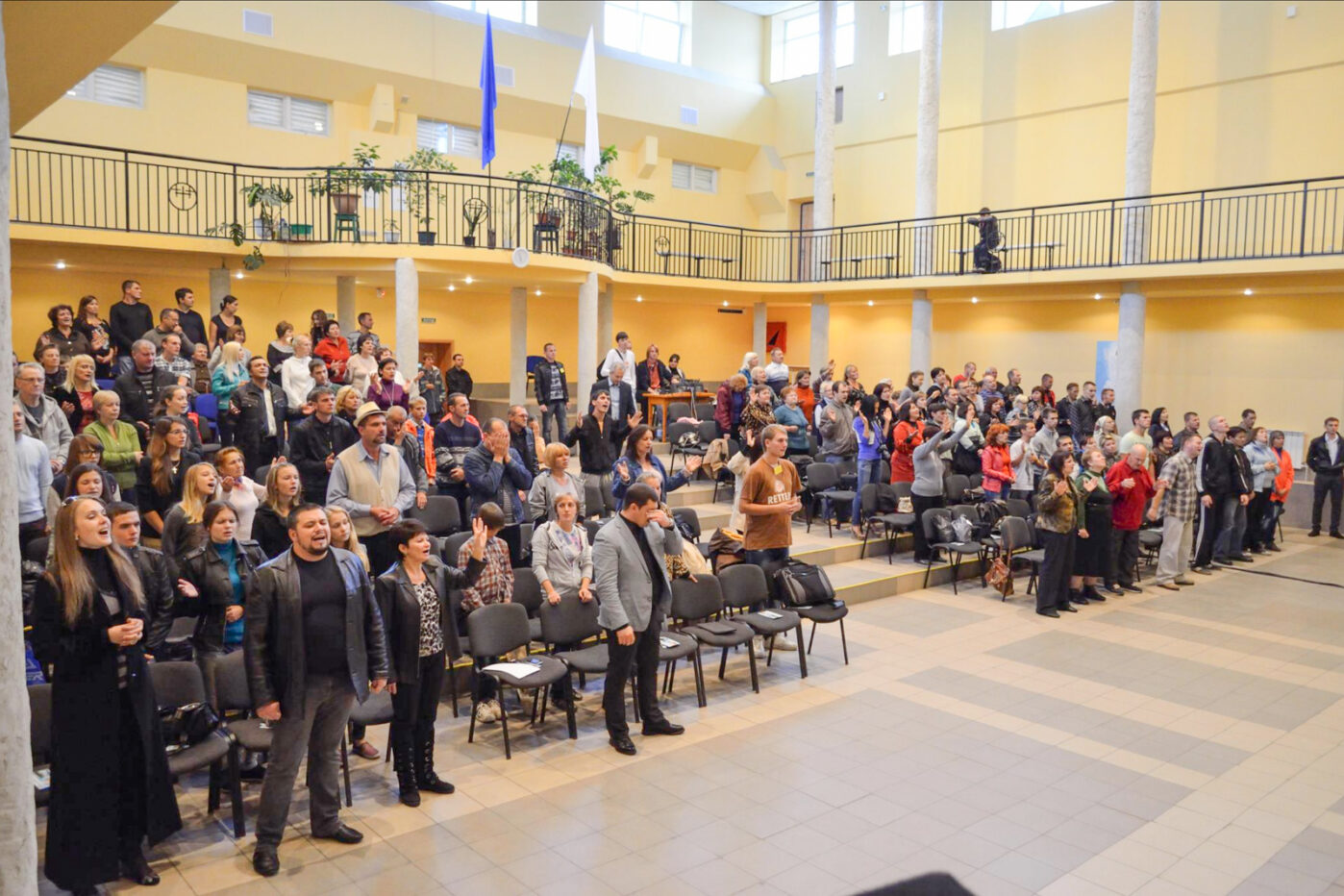 Церковь «Благая весть» в Бердянске, в которой служил Виктор Бондаренко