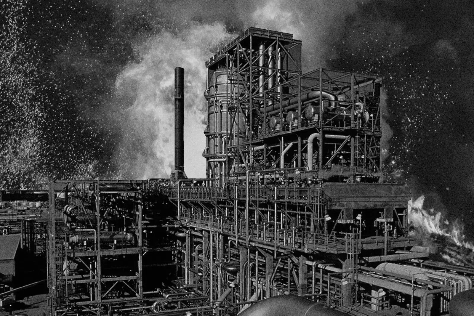 Новый пожар на оренбургском заводе «Газпрома» после атаки украинских дронов