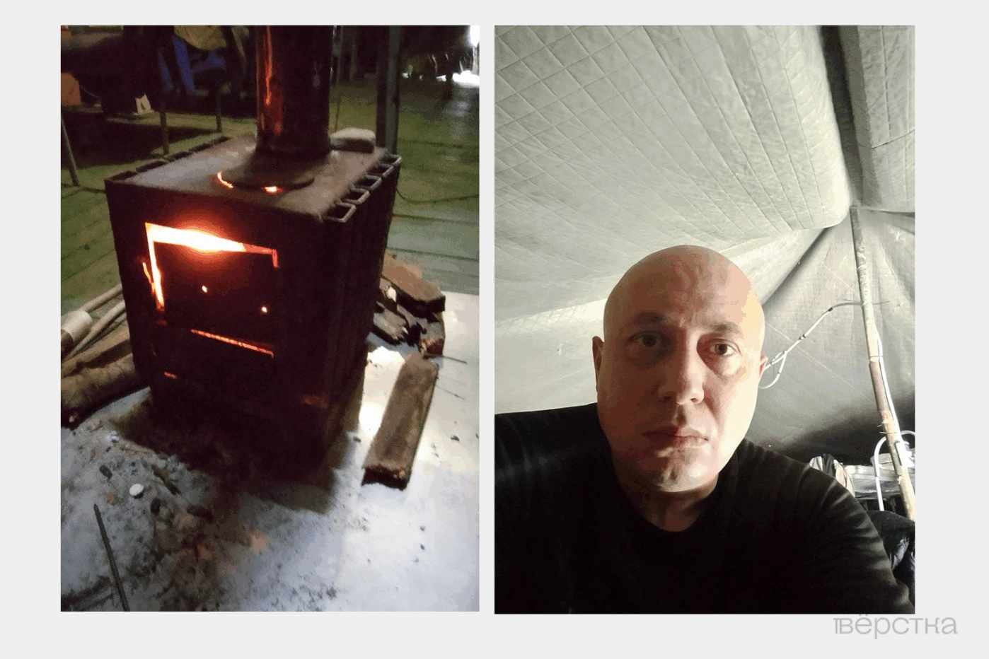 Палатка для самовольно оставивших часть военнослужащих на территории воинской части ПВО под Новороссийском, куда посадили Владимира Бернгардта после задержания