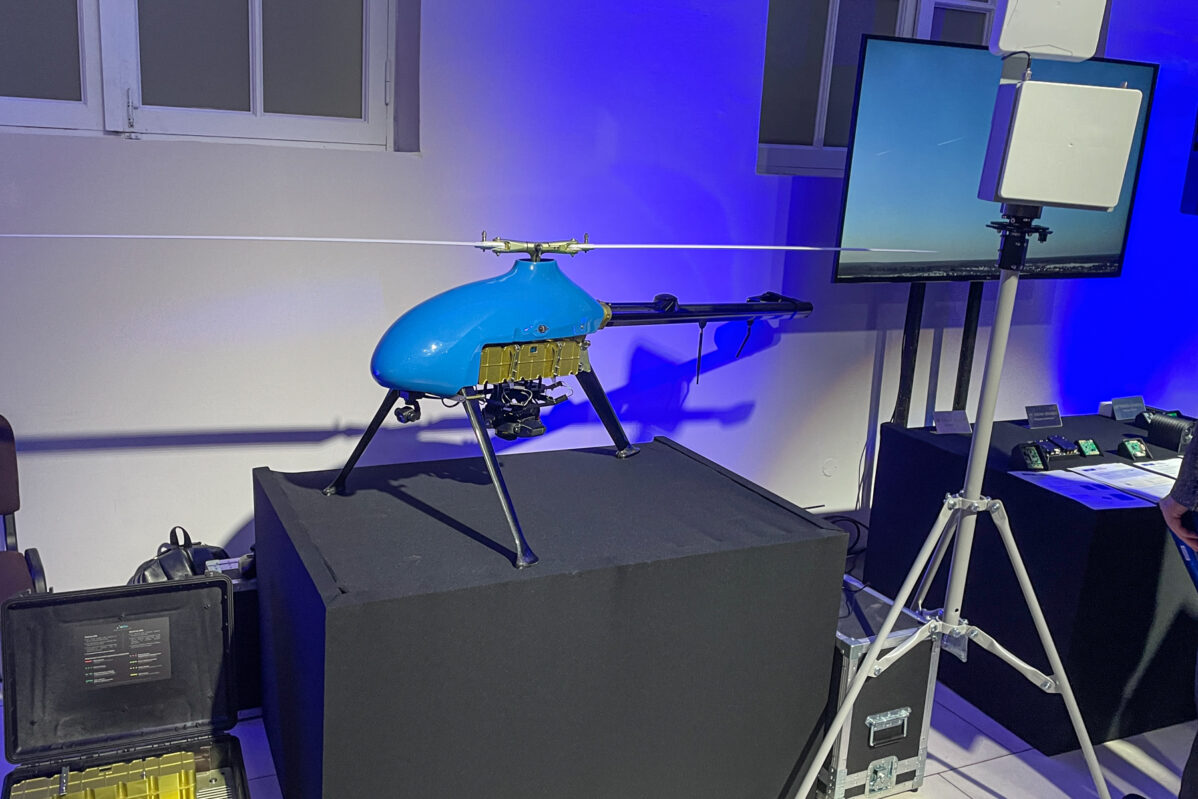 Helicopter-type UAV at&nbsp;the Modern Russian Avionics forum in&nbsp;St. Petersburg